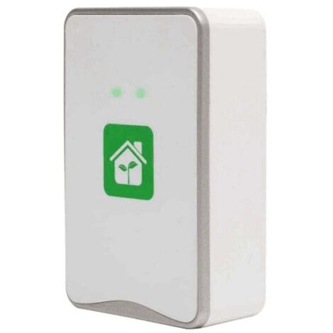 Purificatore d'aria plug-in, generatore di ioni negativi, ionizzatore senza filtro, rimuove allergeni, inquinanti, muffe e odori - Spina europea