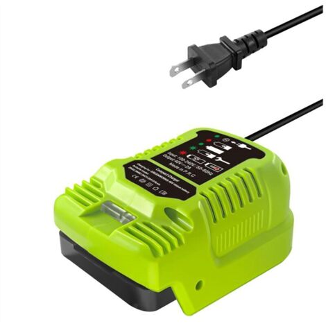 Mini caricabatteria per batterie Greenworks 40V MAX 29462, 29472 e altre spine USA (1/4)