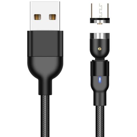 Cavo magnetico Micro-USB Type-C 540 per ricarica rapida e magnete per iPhone 11 Pro, X, Max, 7, 8 Plus (1/4)