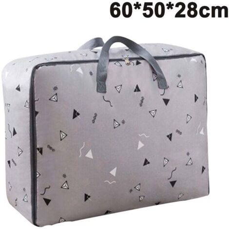 Borsa portaoggetti in tessuto Oxford per piumoni, borsa portaoggetti per vestiti, borsa portaoggetti per vestiti di grande capacità con cerniera, borsa portaoggetti per biancheria da letto (1/4)