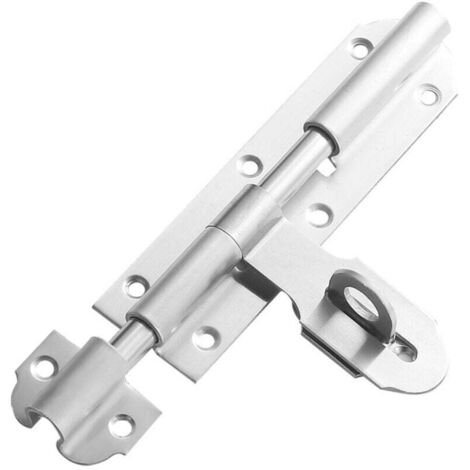 Catenaccio per porta esterna con chiusura a lucchetto, chiavistello per porta scorrevole in acciaio inossidabile, piccolo chiavistello per porta con viti per magazzino, garage, cancello del fienile, p (1/3)