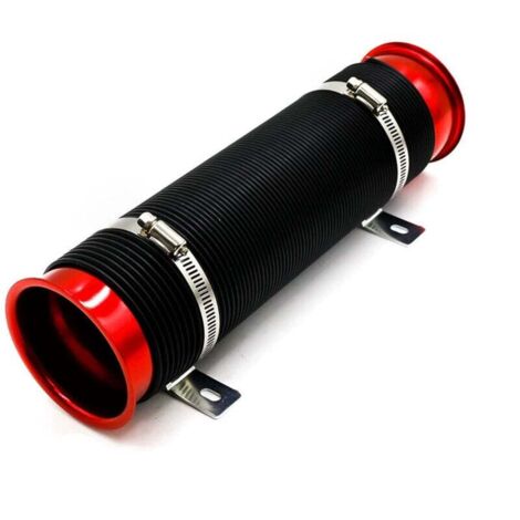 Tubo flessibile di aspirazione dell'aria per aria condizionata da 76 mm, tubo flessibile di aspirazione dell'aria per turbina automobilistica, tubo di aspirazione del veicolo estensibile di 90 cm (ros