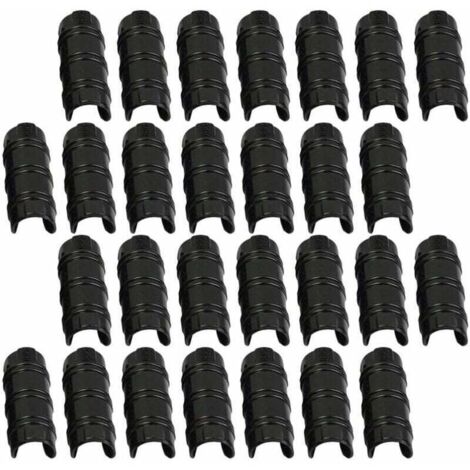 30 clip per serre - 32 mm - Per fissare coperture, pellicole e piante nelle serre da giardino