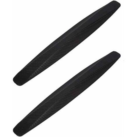 Set di 2 protezioni antiurto - Universali - Gomma - Angolo paraurti - Protezione antigraffio - Strisce autoadesive - Nero (1/4)