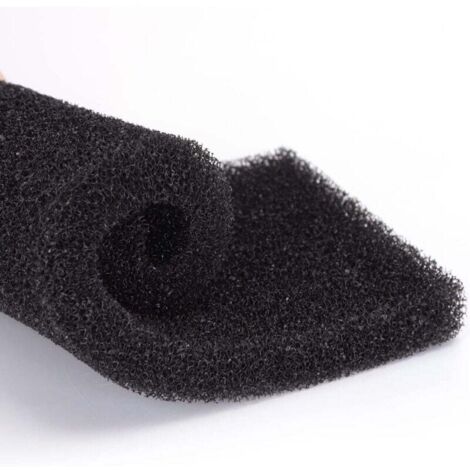 Spugna filtrante per acquario al carbone attivo, 32 x 12 x 2 cm, cotone biochimico ad alta densità, taglia grande