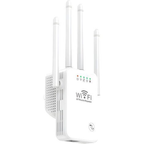 Vtizikl Répéteur WiFi 300Mbps, Amplificateur WiFi avec 4 Antennes, Mode Repeater/Router/AP, WiFi Extender avec Un Port Ethernet, Compatible avec Toutes Les Box Internet (1/4)