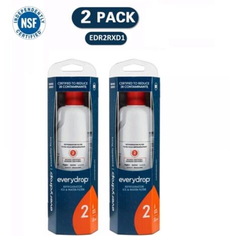 Vtizikl Lot de 2 filtres pour réfrigérateur Everydrop by Whirlpool Ice and Water 2, EDR2RXD1 (1/4)