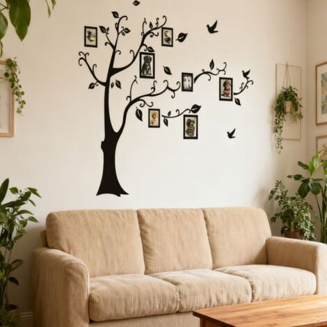 Vtizikl Sticker Muraux 3D Autocollants DIY Cadre de Photo Stickers Mural Arts Décorations pour Chambre, Salon, Chambr (1/4)
