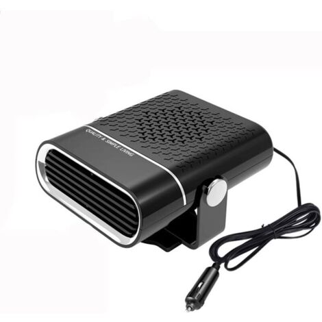 Vtizikl Chauffage Dégivreur de voiture 12 V 120 W 2 en 1 Dégivreur de voiture portable allume-cigare 360 ° réglable (1/4)