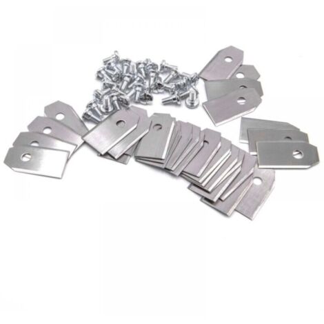 Vtizikl 30x lames compatible,Originale Lames de rechange pour robot tondeuse, lames pour robots tondeusescoupe précise (acier, 0.75mm) (1/4)