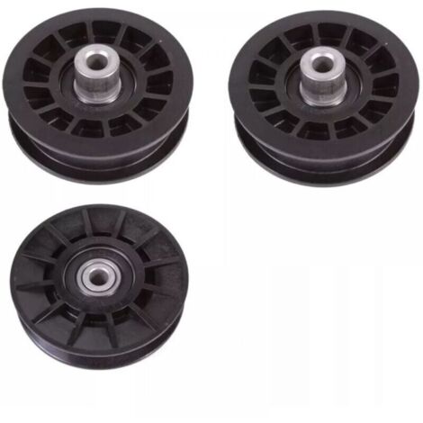 Vtizikl Jeu de 3 pièces pour Husqvarna, 2 poulies de renvoi en V 532194326 et 1 jeu de poulies lisses 532194327 (1/4)