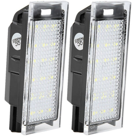 Vtizikl Lot de 2 feux de plaque d'immatriculation LED pour voiture Twingo/Clio/Megane/Lagane (1/4)