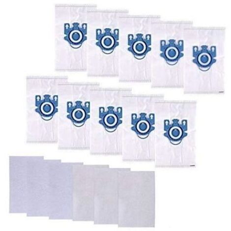 Sacchetti per aspirapolvere Miele GN, Miele Complete C3, Complete C2 e Classic C1, Hyclean 3D Efficiency Miele (10 sacchetti + 6 retine) (1/4)