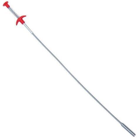 Pinza prensile flessibile con 4 artigli pieghevoli, strumento di supporto per la pulizia di tubi, lavandini, scarichi e WC (90 cm)