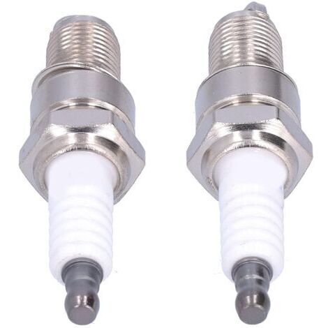 Set di 2 candele F6RTC, compatibili con MTD 95110292 e 75110292. Realizzate in lega di alluminio ad alta resistenza per prestazioni ottimali. (1/5)
