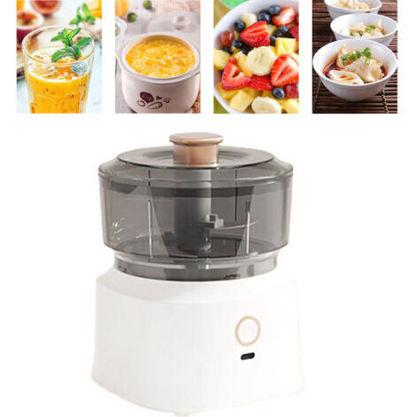 Tritacarne elettrico senza fili con lame in acciaio inox. Potente ed efficiente per tritare carne e altri ingredienti. 310 g