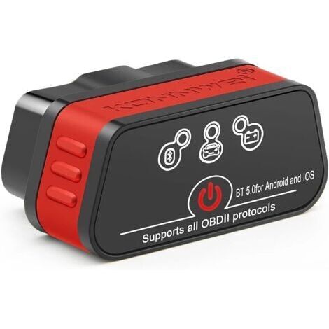 Scanner OBD Bluetooth, strumento diagnostico automobilistico wireless completo e multifunzionale per auto a 12V