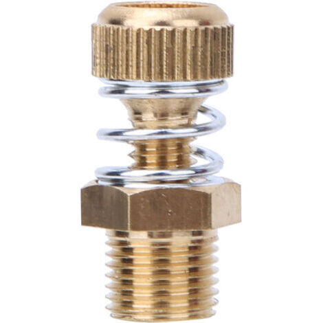 Confezione da 10 silenziatori pneumatici in ottone, filettatura maschio BSPT, elettrovalvola, connettore di scarico aria da 1/8". (1/5)