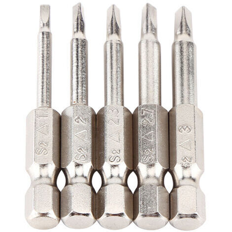 Set di punte da trapano con testa triangolare, potente trapano a batteria magnetico, attacco esagonale da 1/4 di pollice per utensili di riparazione. (1/5)