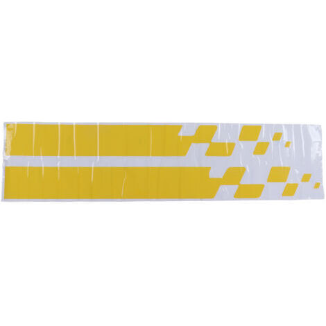 Set di 2 adesivi in vinile per cofano auto, strisce adesive universali per cofano, 90 x 9 cm / 35,4 x 3,5 pollici, giallo (1/5)