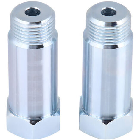 Adattatore di prolunga per sonda lambda, argento, filettatura destra M18x1.5, acciaio inossidabile ad alta resistenza, universale, per auto (1/5)
