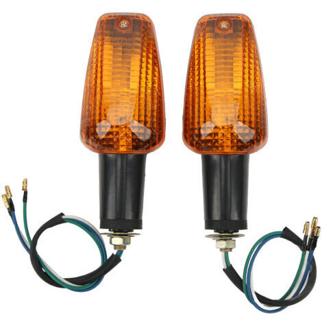 Set di 2 indicatori di direzione ultra luminosi e impermeabili per motociclette CB400, CBR929RR, CBR954RR e CBR600F4i (nero e giallo) (1/5)