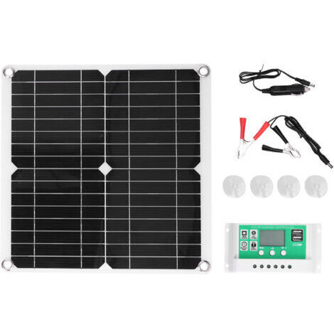 Pannello solare flessibile in silicio monocristallino da 40 W 18 V con regolatore di carica da 30 A per la ricarica di camper e auto.