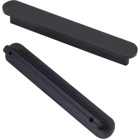 Set di 6 maniglie per mobili da cucina in ottone nero spazzolato, interasse 128 mm - maniglie per mobili (1/4)