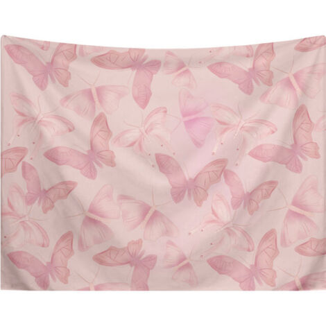 Arazzo da parete con farfalle, 130x150 cm, per decorazioni naturali, copriletto, copriletto per casa, soggiorno, camera da letto, dormitorio. (1/4)