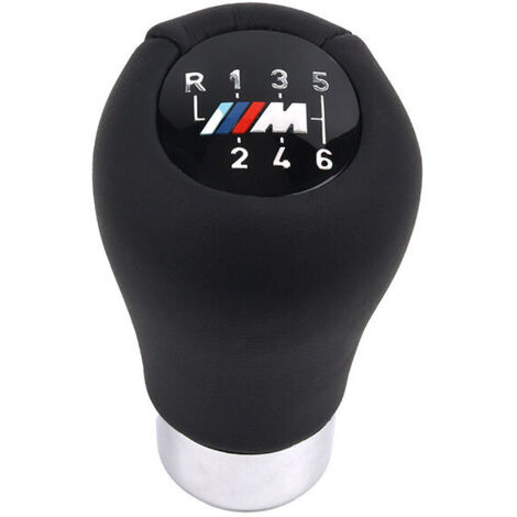 Pomello del cambio sportivo in pelle a 6 marce Serie 3 E46 Serie 5 E60 E61 LCI Serie 6 E63 E64 LCI X3 F25 X4 F26 (1/4)