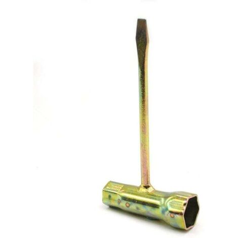 Chiave per candele e chiave per dadi barra per motosega 13 mm x 19 mm, oro, un pezzo (1/4)