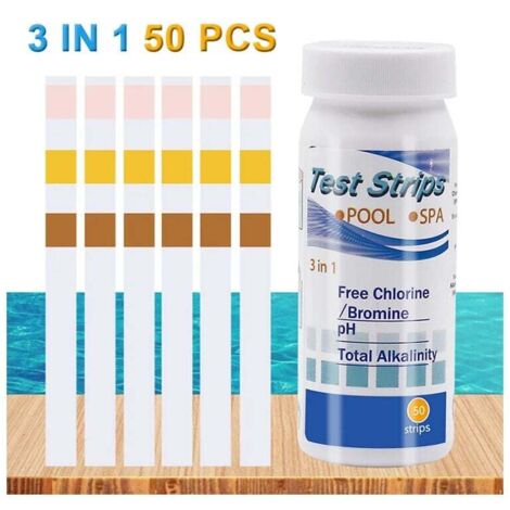 Strisce reattive per la durezza dell'acqua - Kit di test rapido e semplice con 50 strisce a 0-425 ppm Test per la durezza totale di calcio e magnesio Ideale per addolcitori Lavastoviglie Pozzetti (1/4)