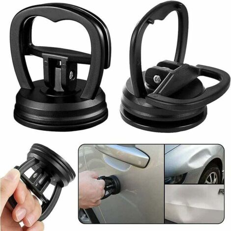 Kit di riparazione ammaccature auto (2 pezzi) con ventosa e maniglia di sollevamento per piastrelle, specchi, granito, rimozione schermi e oggetti in movimento (diametro: 6 cm) (1/4)