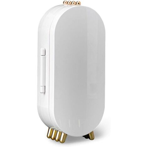 Mobiletto portagioielli pieghevole con divisorio di design - Bianco, organizer per gioielli da donna (1/4)