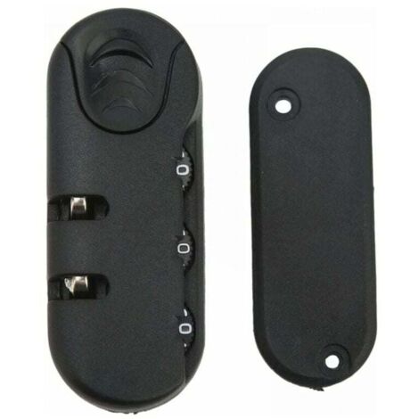 Lucchetto di sicurezza per valigie, lucchetto a combinazione per bagagli, combinazione a 3 cifre, codice di combinazione ad alta sicurezza, lucchetto di ricambio per bagagli da viaggio, adatto per i v (1/4)