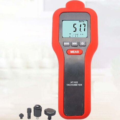 Contagiri digitale ad alta precisione, indicatore di giri al minuto, batterie incluse (HT522) (1/4)