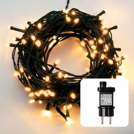 Catena luminosa, 30 m, 300 LED, 8 modalità, giardino, galoppo, Natale, decorazione per interni ed esterni, luce calda (1/4)