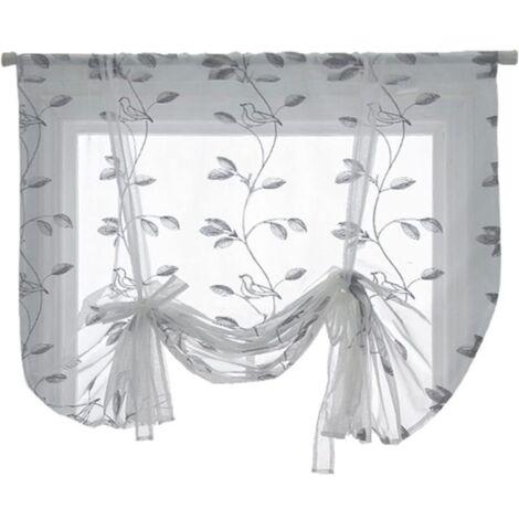 Tende da finestra ecologiche, colore puro, semplici tende in voile, 100 x 120 cm (1/4)