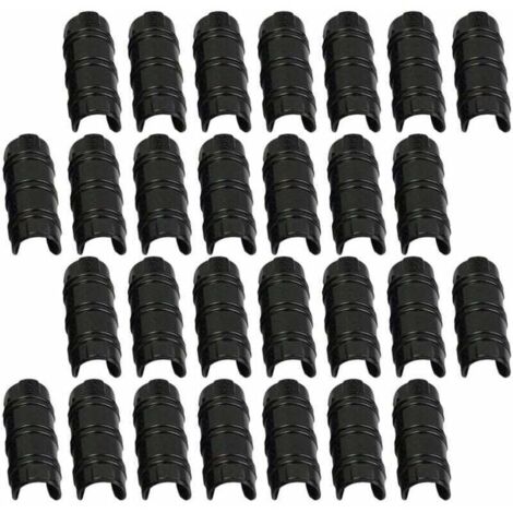 Accessori per serre, 30 clip per serre da 32 mm, fascette per tubi per fissare coperture a serre da giardino, pellicole e piante (1/4)