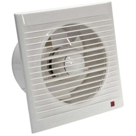 Aspiratore da 160 mm, 15 W, 140 m³/h, con valvola di ritegno, per bagno, cucina, ufficio, WC, silenzioso, (1/4)