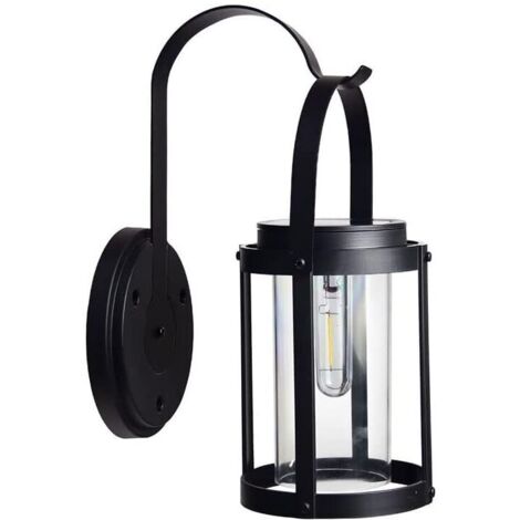 Moderna semplicità, lampada da parete in metallo Alumide, lampada da parete per esterni impermeabile in ABS, lanterna da parete a LED intelligente per patio, balcone, prato, giardino, villa, parco, sc (1/4)