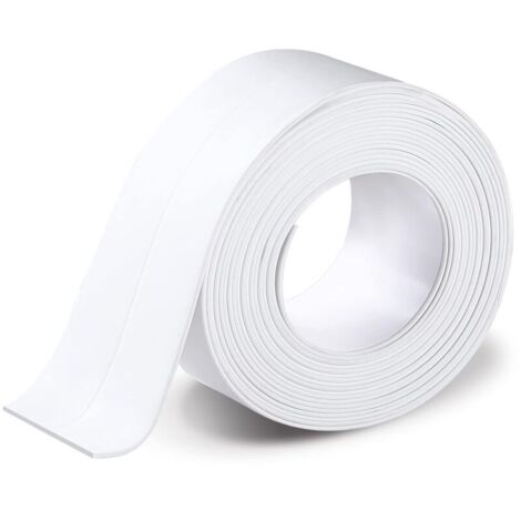 Striscia sigillante per bagno, cucina, doccia, accessori, bianca, dimensioni: 3,2 m x 3,8 cm (1/4)