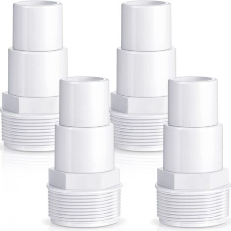 Adattatore per tubo flessibile combinato per pompa filtro piscina, ricambio per pompa per piscina fuori terra, filtro, skimmer, compatibile con adattatori Hayward SPX1091Z7 e SPX1091Z4 (4 pezzi) (1/4)