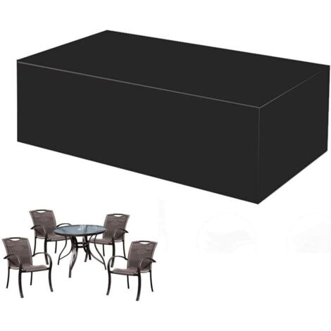 Copertura per panca da giardino 315 x 160 x 74 cm, impermeabile e antipolvere, per mobili da giardino, tavolo, sedia, divano, resistente (1/4)