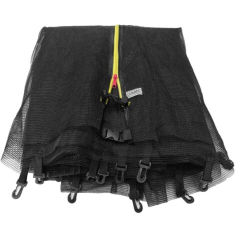 Rete di sicurezza per trampolino da 1,8 m, rete perimetrale a 6 pali, parti di alta qualità per trampolini, tute di ricambio facili da installare per esterni (1/4)