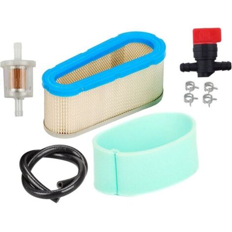 Filtro aria e prefiltro con valvola di intercettazione, filtro carburante e tubo carburante compatibili con i motori Tecumseh OHV125, OHV130, OHV120. Ricambio per le parti 36356 e 36357. (1/4)