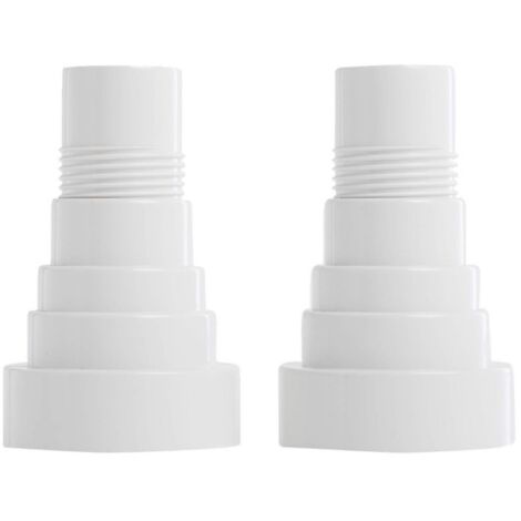 Kit di conversione del tubo flessibile del filtro dell'interfaccia multifunzione Intex e Bestway 4550 con guarnizione (confezione da 2) (1/4)