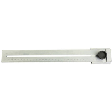 Strumenti di misura in acciaio al carbonio, calibro di marcatura con intervallo di misura 0-300 mm, righello scorrevole, calibro di marcatura per tracciatura in metallo per carpentieri, ingegneri, fai (1/4)