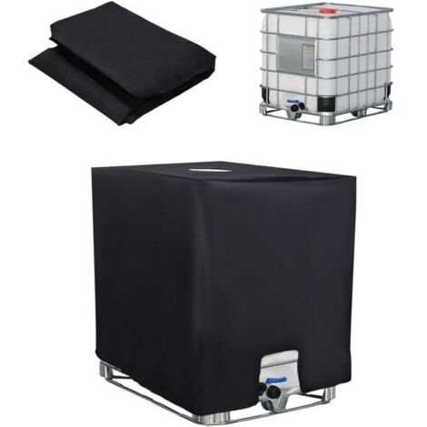 Telo di copertura per cisterna IBC da 1000 litri, telo di copertura per cisterna d'acqua, tappo di raccolta dell'acqua piovana anti-UV e anti-polvere, telo di copertura protettivo per cisterna IBC, 11 (1/4)