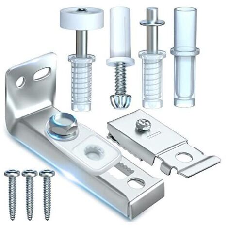 Kit di riparazione per porte pieghevoli, pezzi di ricambio per dispensa pieghevole, con perni superiori e inferiori, staffe e rulli di guida (1/4)